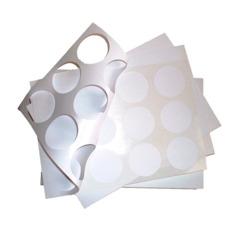 Etiquettes en polyester blanc pour imprimante Laser