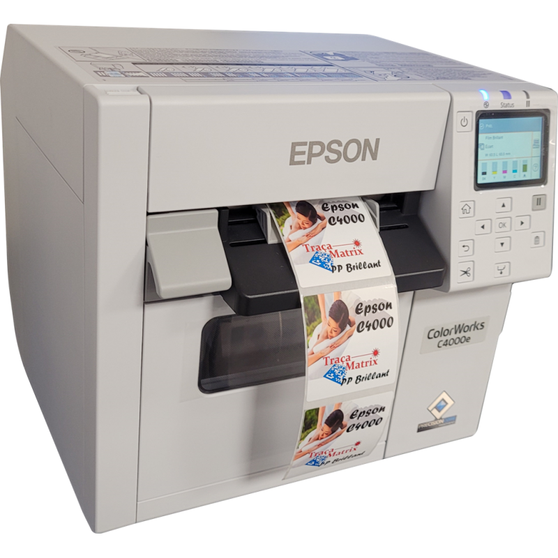 Imprimante d'étiquettes couleur en rouleaux, Epson-C4000 Imprimante d'étiquettes couleur en rouleaux, Epson-C4000