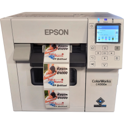 Imprimante d'étiquettes couleur en bobines, Epson-C4000 très haute qualité