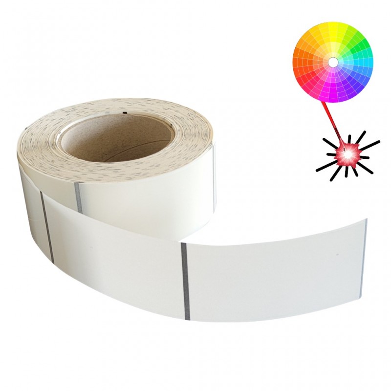 Etiquettes en polyester blanc pour imprimante Laser