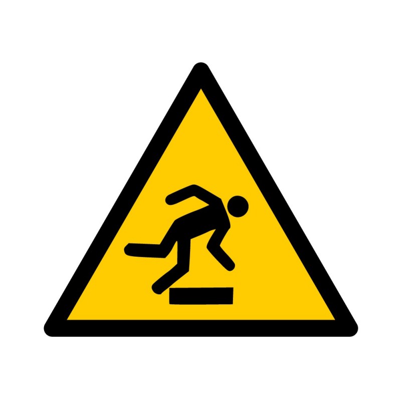 Pictogramme W007, Danger trébuchement