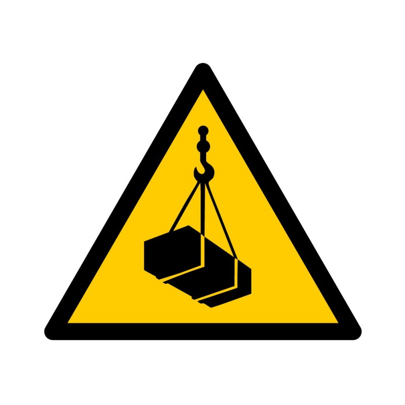 Pictogramme W015, Danger charges suspendues