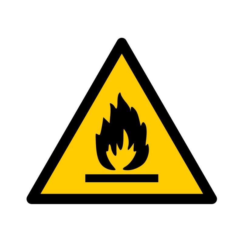 Pictogramme W021, Danger matières inflammables