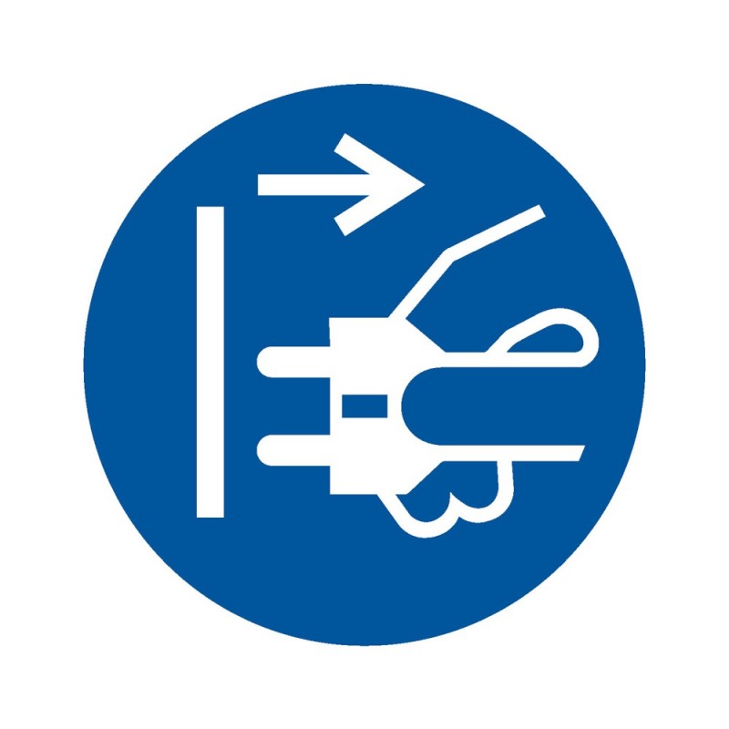 Pictogramme M006, Débrancher la prise électrique