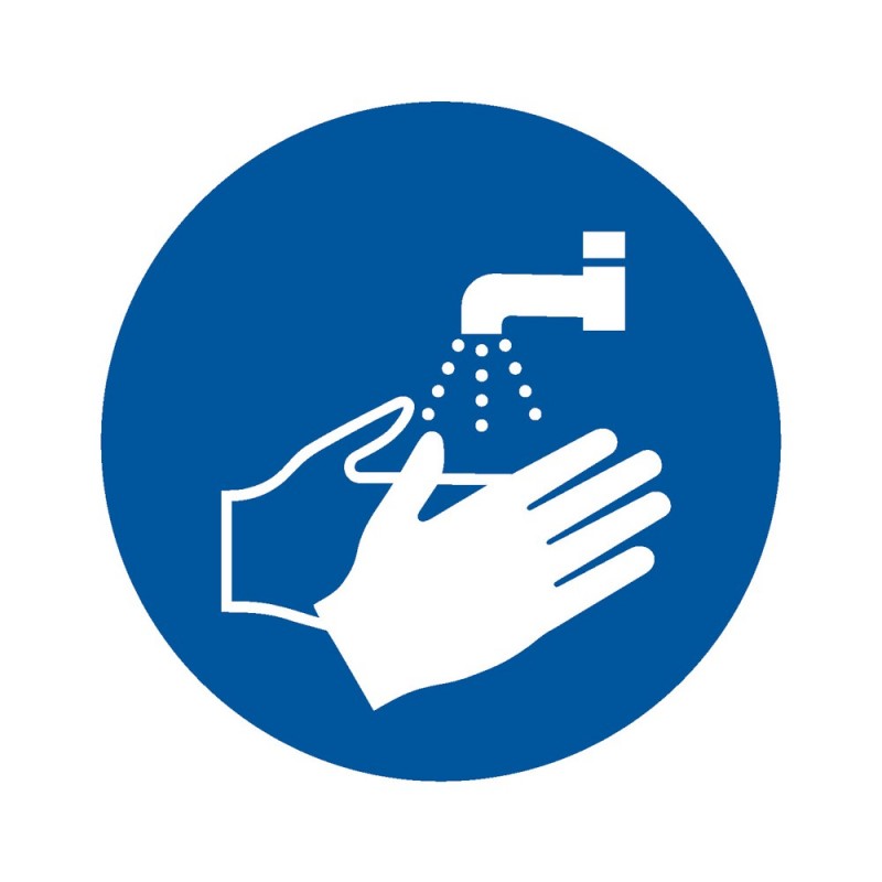 Pictogramme M011, Lavage obligatoire des mains