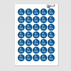 Pictogrammes Obligation, diamètre de 33 mm