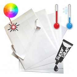 Feuilles d'étiquettes PE adhésif extrême