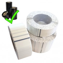 Etiquettes transfert thermique polyester transparent, adhésif