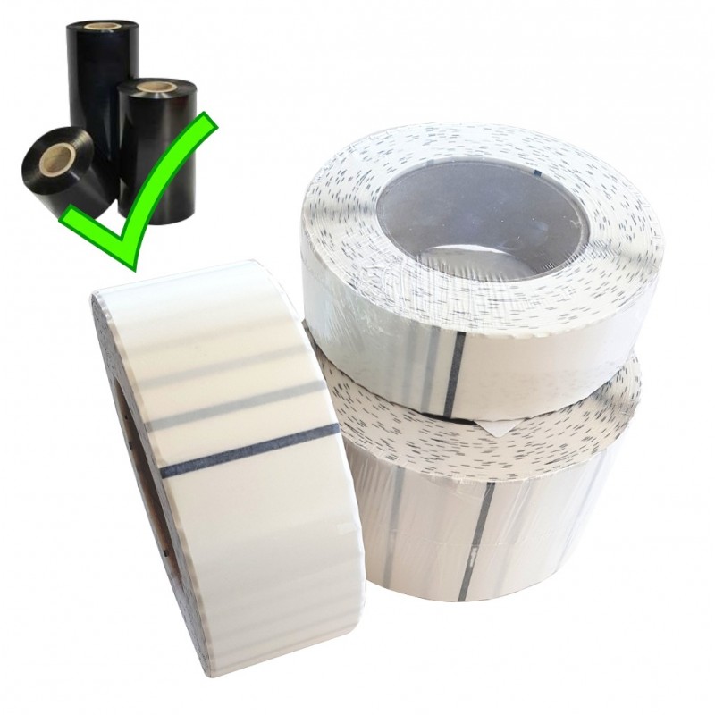 Etiquettes transfert thermique polyester transparent, adhésif Etiquettes transfert thermique polyester transparent, adhésif