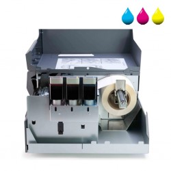 Imprimante d'étiquettes couleur Primera LX4000e avec capot ouvert
