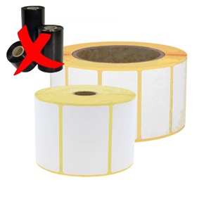 Bobine etiquettes papier ECO thermique direct adhesif permanent