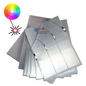 Etiquettes en polyester couleur argent pour imprimante laser de bureau