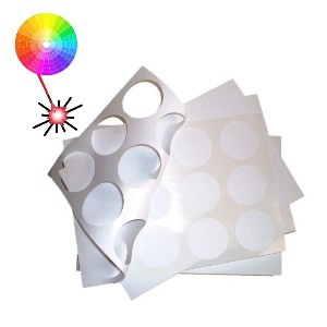 Étiquettes en polyester blanc sur feuilles A4, pour imprimantes laser de bureau